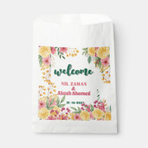 Elegant Blommigt med dubbla Namn Inbjudningskort f