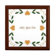 Elegant Blommigt med Guld Hearts Personligt bröllp