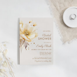 Elegant Blommigt med vattenfärg Fintvätt Möhippa Inbjudningar