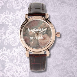 Elegant Blommigt Memorial Gift för att gripa Mor Armbandsur