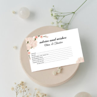 Elegant Blommigt Möhippa Adress och Önskemål Card Brevpapper