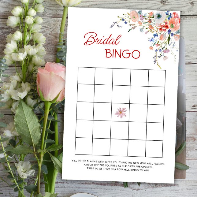 Elegant Blommigt Möhippa Bingo Game (Skapare uppladdad)