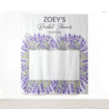 Elegant Blommigt Möhippa Foto Booth-bakgrund