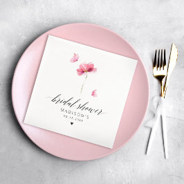 Elegant Blommigt Möhippa Napkins Pappersservett