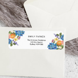 Elegant Blommigt Möhippa Returadressetikett Returadress Etikett