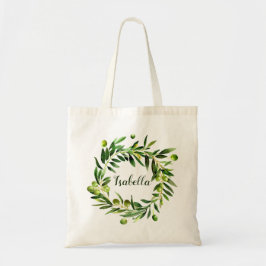 Elegant Blommigt Monogram Bridesmaid Favor Tygkasse
