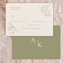 Elegant Blommigt Moss Grönt Bröllop