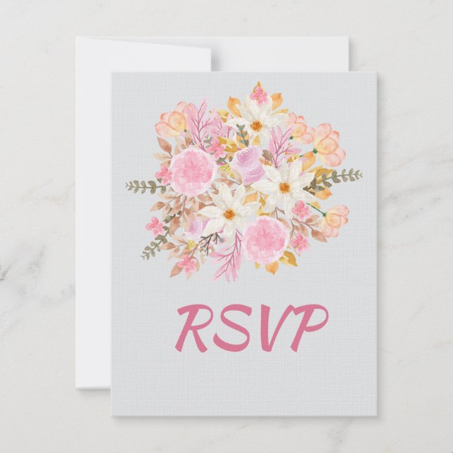 Elegant Blommigt OSA kort Sweet sixteen födelsedag (Framsida)