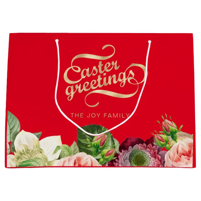 Elegant Blommigt Påsk Stor Gift-blogg (Framsidan)