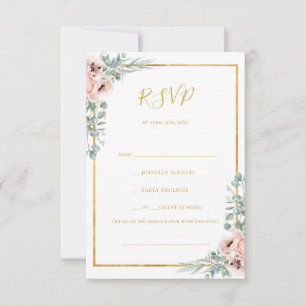 Elegant  Blommigt Pastel Sång Request OSA kort