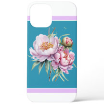 Elegant Blommigt Peony iPhone 12 Pro Max Fodral Te