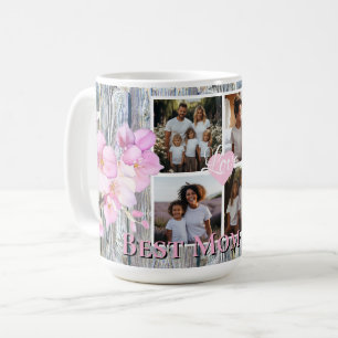 Elegant blommigt Personlig 4, bild Bästa Mamma Kaffemugg