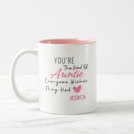 Elegant Blommigt Personlig Auntie Gift Mugg