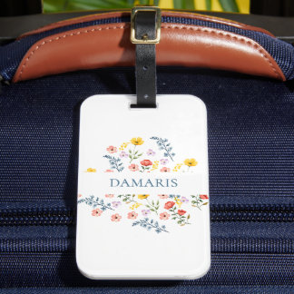 Elegant Blommigt Personlig - resggtagg Bagagebricka