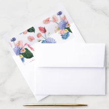 Elegant Blommigt Poppy Anthurium Pastel Rosa Bröll