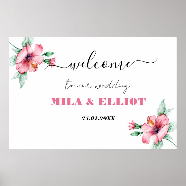 Elegant blommigt poster (Framsidan)