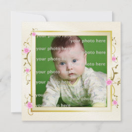 Elegant Blommigt Ram Meddelande