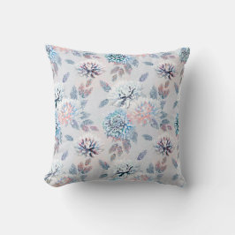 Elegant blommigt retro mönster. kudde