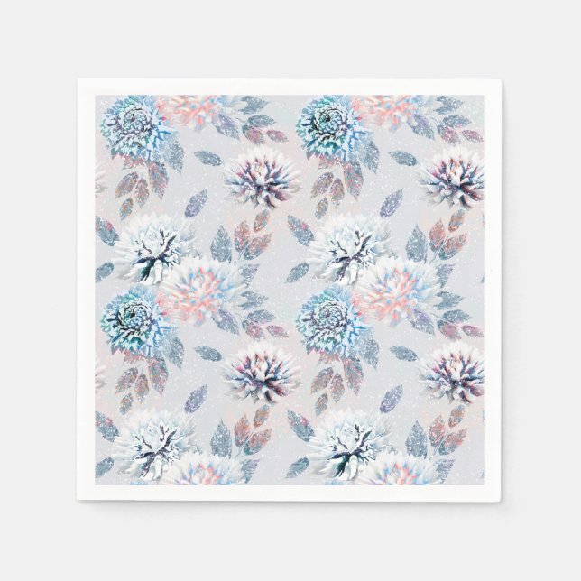 Elegant blommigt retro mönster. pappersservett (Framsidan)