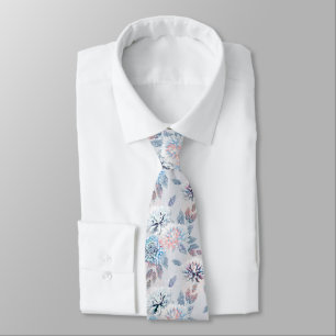 Elegant blommigt retro mönster. slips