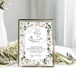 Elegant Blommigt Ring Hunt Möhippa Spelsignatur Poster<br><div class="desc">Ett jakttecken på möhippa i ring är ett fantastiskt konstverk som tillför en del naturskönhet och elegans till alla möhippor firande. Vattenfärgens fintvätt skapar en mesmerierande effekt, vilket gör det möjligt att få fram de invecklade detaljerna för varje löv och blomma. Färg blandas sömlöst och ge tecknet på en mjuk...</div>