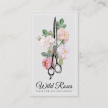 Elegant Blommigt Ro Hairstylist Light Grått