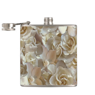 Elegant Blommigt Ro Petal Mönster Fickplunta