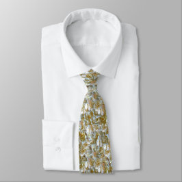 Elegant Blommigt Ro Petal Mönster Slips