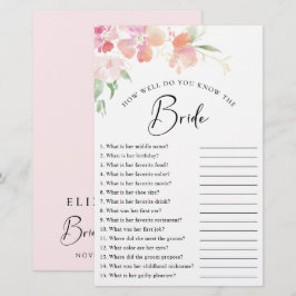 Elegant Blommigt Rosa Vattenfärgsspel Möhippa 