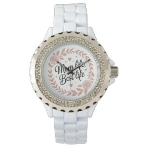 Elegant Blommigt Se New mamma Gift Idea Armbandsur