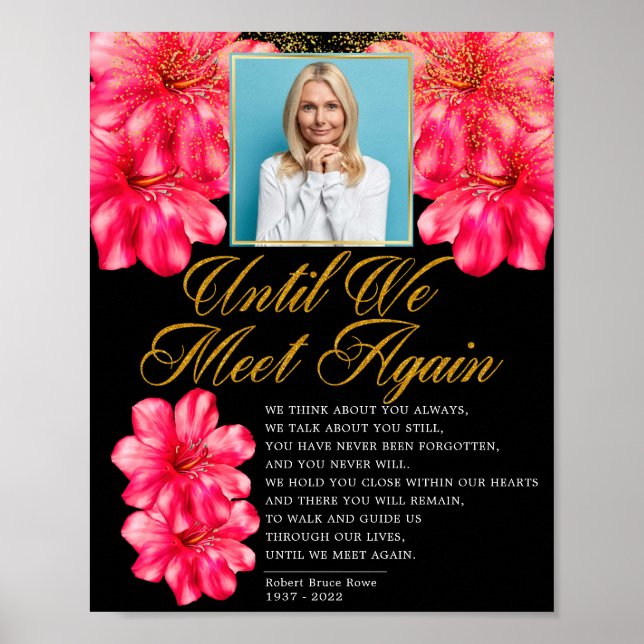 Elegant Blommigt - signatur för Dikt Poster (Framsidan)