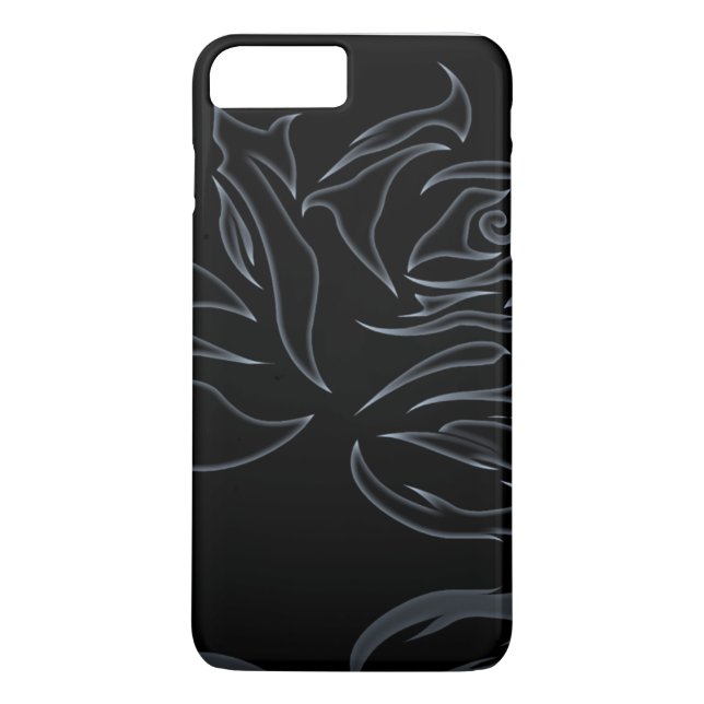 Elegant Blommigt Silver ro tuff Case-Mate iPhone Skal (Baksida)