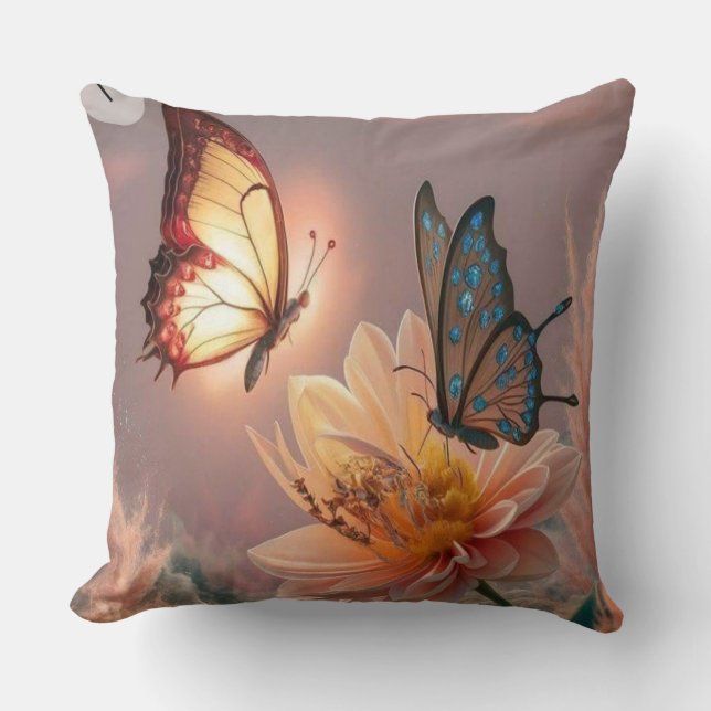 Elegant Blommigt - startdekan Kudde (Framsida)