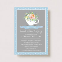 Elegant Blommigt Tekopp Möhippa Tea Party