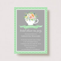 Elegant Blommigt Tekopp Möhippa Tea Party