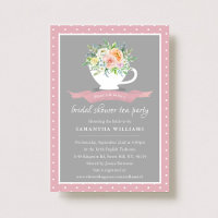 Elegant Blommigt Tekopp Möhippa Tea Party