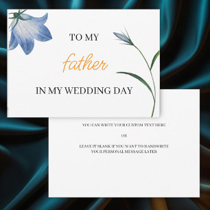 Elegant Blommigt till far på min Bröllopsdag Inbjudningar
