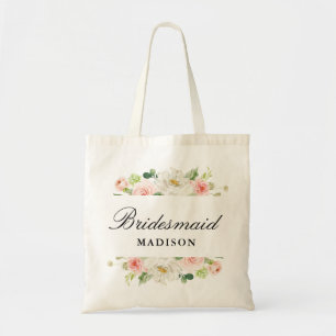 Elegant blommigt tygkasse