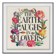 Elegant Blommigt, typografikvägel