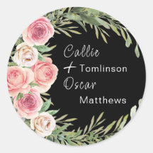 Elegant Blommigt Utandning vid Svarta Bröllop