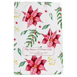 Elegant Blommigt Varm Röd jul