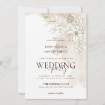 Elegant Blommigt vattenfärg