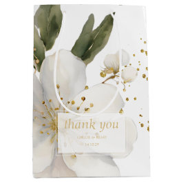 Elegant Blommigt Vattenfärg Tack Bröllop