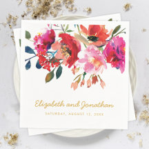 Elegant Blommigt Vattenfärg Vita Guld Bröllop