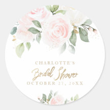 Elegant Blommigt Vattenfärgen Guld Möhippa