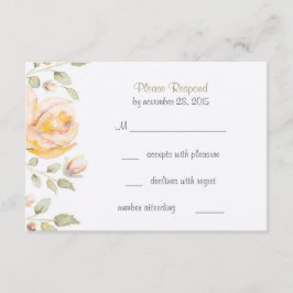Elegant Blommigt Vattenfärgskort Bröllop OSA Kort