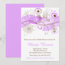 Elegant Blommigt Vrid Möhippa vid Lila