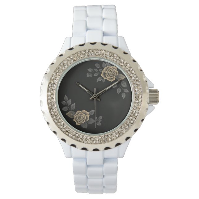 Elegant Blommigt Watch Design - Timless Stil for M Armbandsur (Framsida)