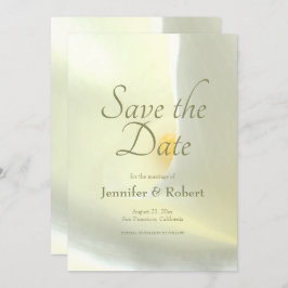 Elegant Blommigt White Calla Lily Spara datum Inbjudningar