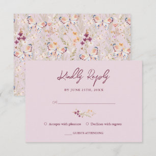 Elegant Blommigt WildblomLavender Birthday OSA